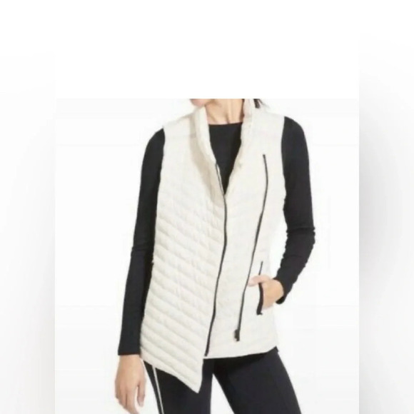 ATHLETA So‎ Down Asymmetrical Front Zip Vest XS - Picture 1 of 14